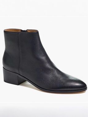 J. Crew Walker Black Leather Booties 11